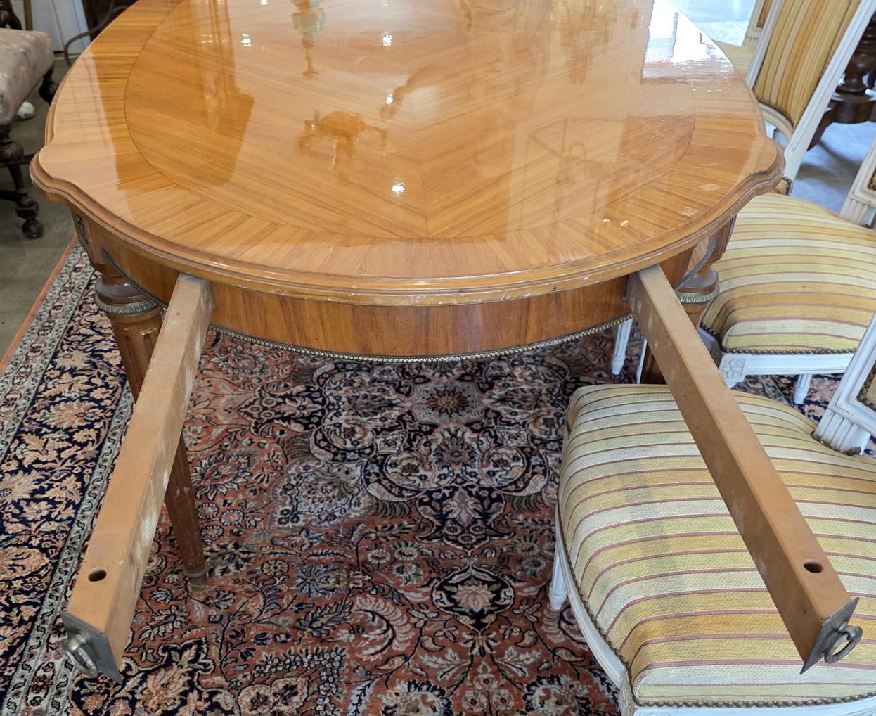 A French Louis XVI Dining Table A French Louis XVI Dining Table